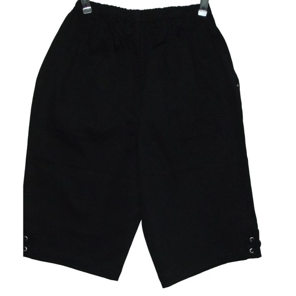 Denim+Company (d&co)Black Bermuda Shorts XXS x11"pull-on elastic high rise waist - Picture 4 of 10